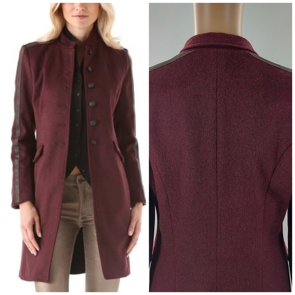 Rag & Bone Maharaja Wool and Leather Coat S - Picture 9 of 9